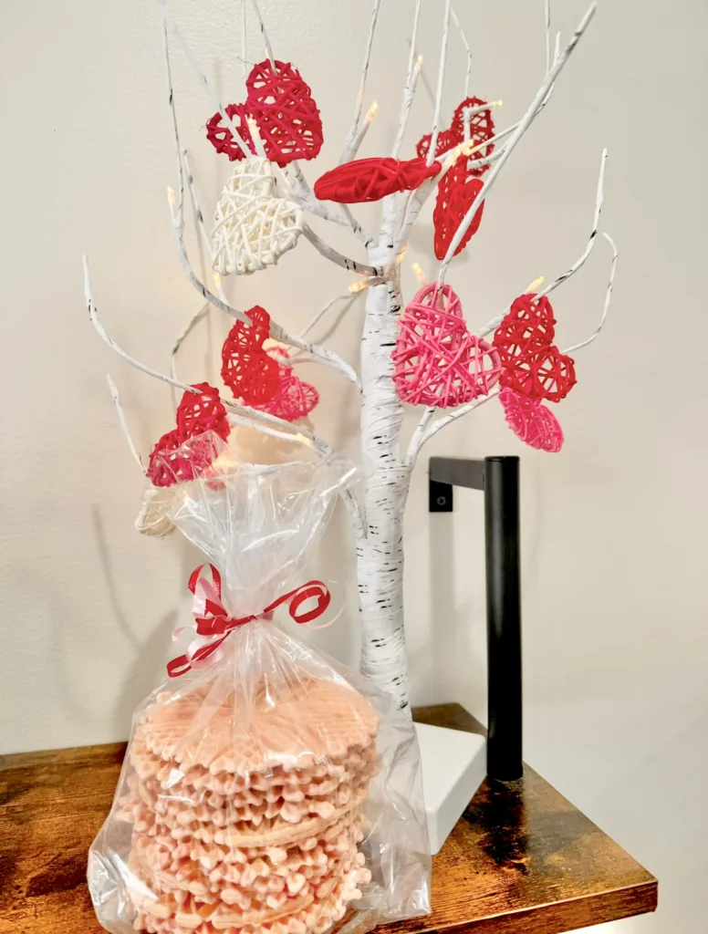 Pink Vanilla Pizzelles