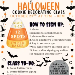 10/23 Children’s Halloween Decorating Class