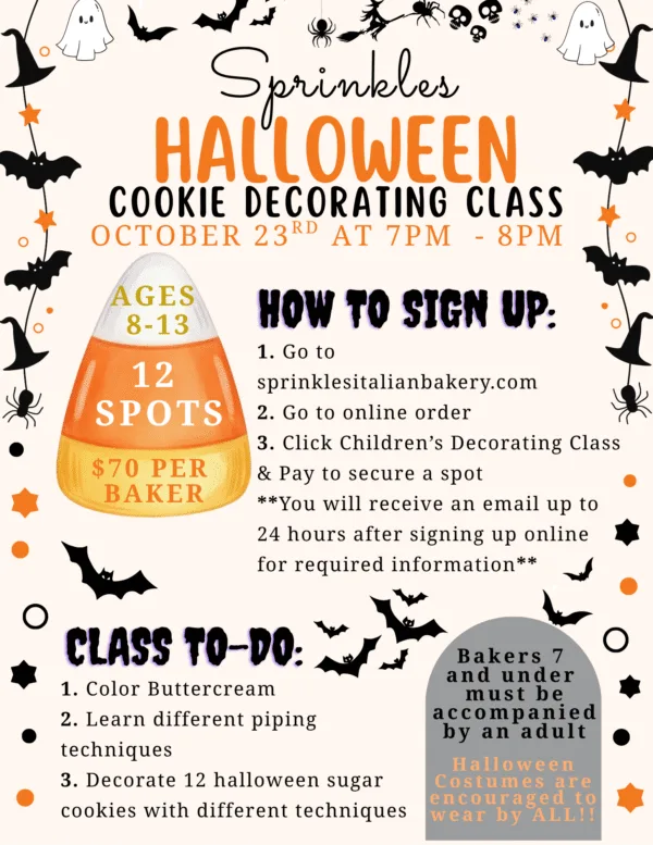10/23 Children’s Halloween Decorating Class