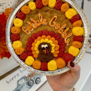 Thanksgiving Chocolate Chip Cookie Cake