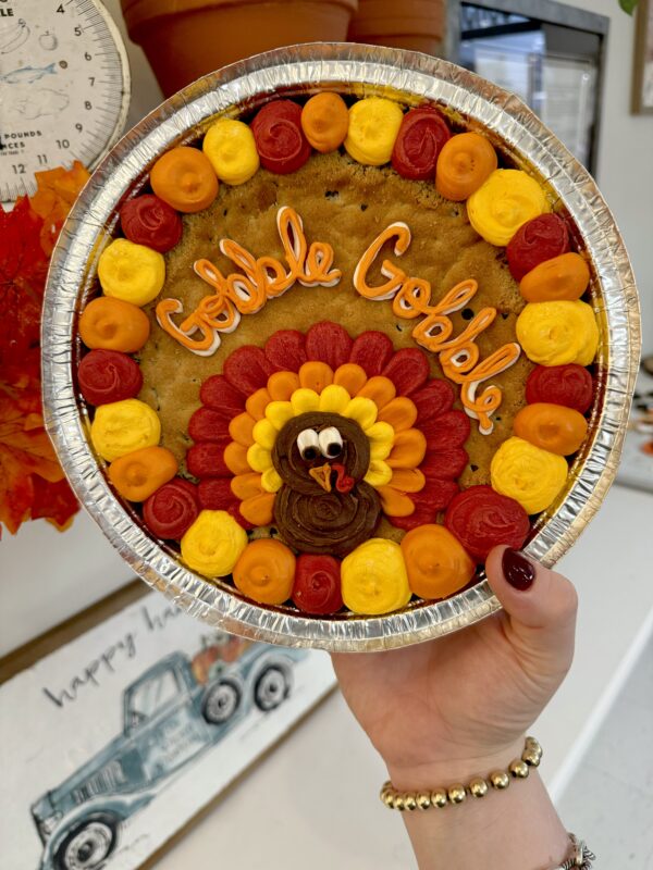 Thanksgiving Chocolate Chip Cookie Cake