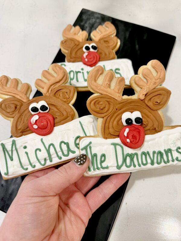 Christmas Name Tag Cookie