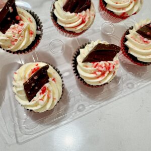 Specialty Cupcakes – Peppermint (red)