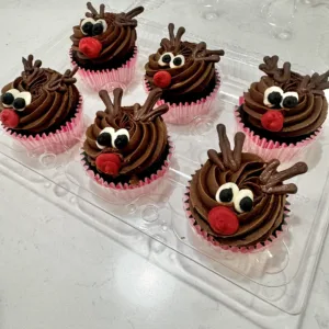 Chocolate Cupcakes – Rudolph (rose gold)