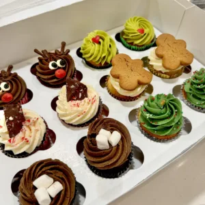 Dozen Assorted Christmas Cupcakes (12)