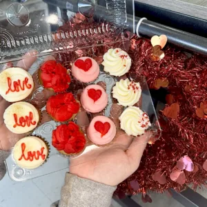 1 Dozen Mini Valentine's Day Cupcakes