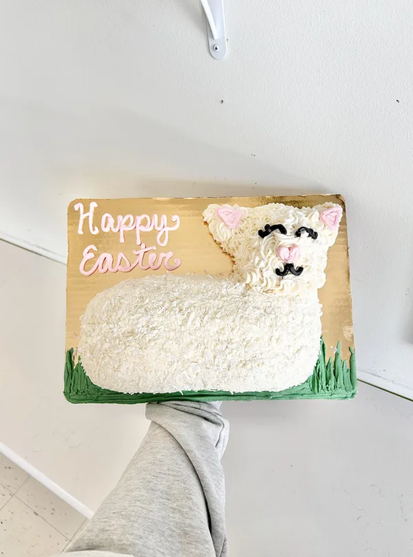 Traditional Coconut Lamb Cake