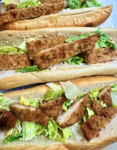 Chicken Cutlet Caesar Sandwich